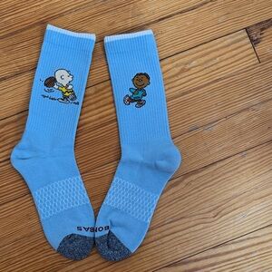 Bombas x Peanuts Light Blue Calf Socks